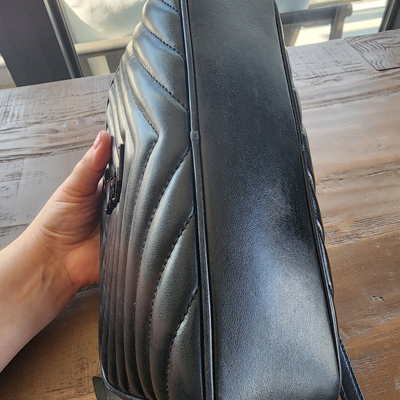 Saint Laurent Black Quilted Leather Crossbody Bag - Picture 5 of 9